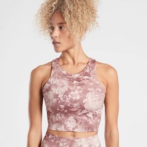 Athleta Conscious Crop A-C Antionette Velvety Pink Size S